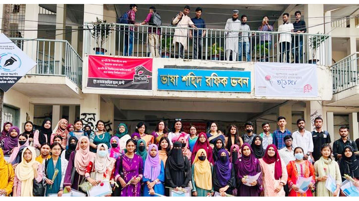 নবীন শিক্ষার্থীদের পদচারণায় মুখরিত জবি ক্যাম্পাস