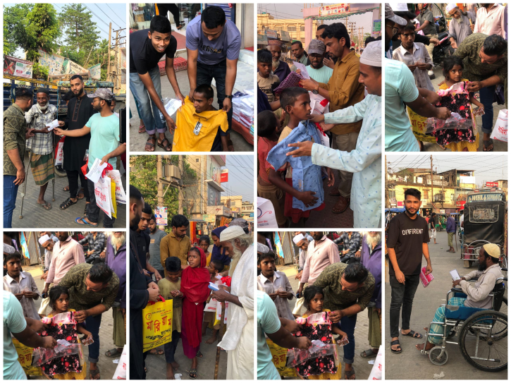 দরিদ্র মানুষ ও পথশিশুদের মাঝে ফেয়ার ফেইসের ঈদ উপহার বিতরণ