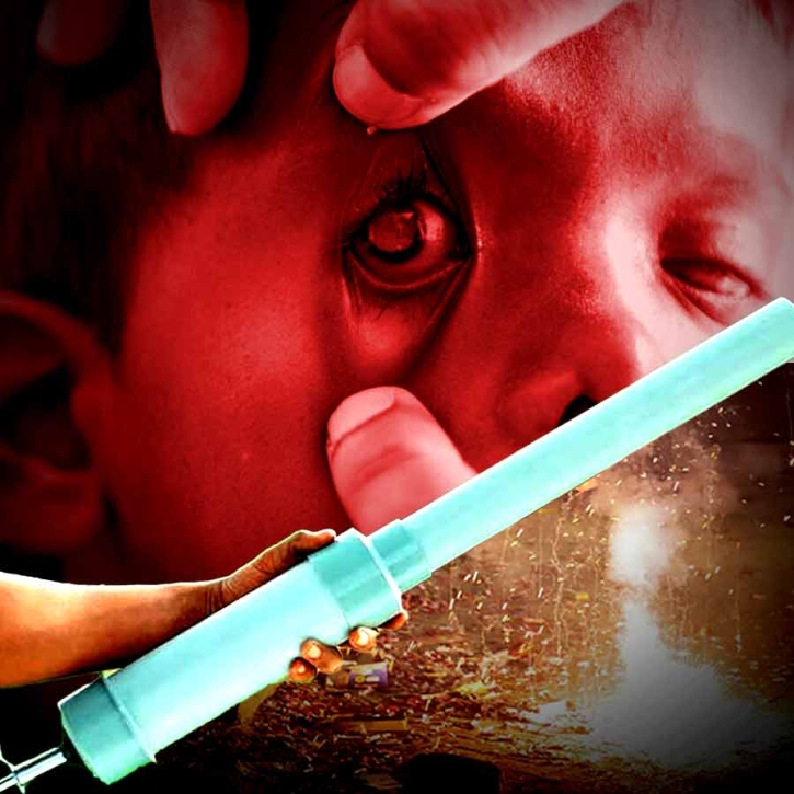 দীপাবলিতে ‘কার্বাইড গান’ বাজিতে চোখ হারালো ১৪ শিশু ভারতে
