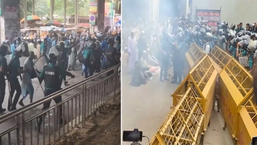 ইবতেদায়ি শিক্ষকদের ওপর জলকামান ও সাউন্ড গ্রেনেড নিক্ষেপ ইবতেদায়ি শিক্ষকদের ওপর জলকামান ও সাউন্ড গ্রেনেড নিক্ষেপ