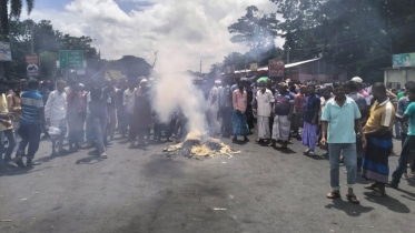 ভাঙ্গা থানা ও উপজেলা পরিষদে তাণ্ডব: অফিসার্স ক্লাবে আগুন